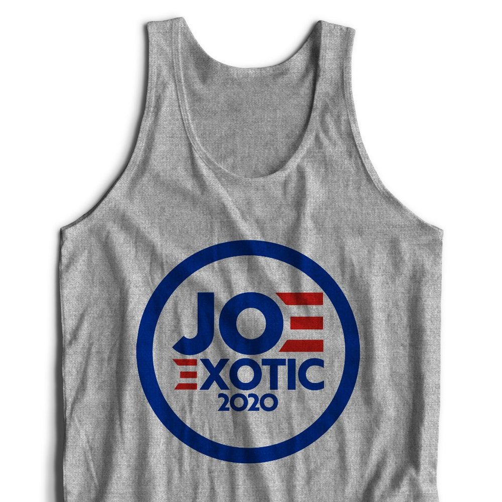 Joe Exotic Biden Tank (Grey) - Tiger King
